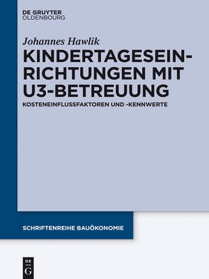 cover image of Kindertageseinrichtungen mit U3-Betreuung